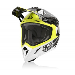 Casca Acerbis Steel Carbon White Yellow Casca Acerbis Steel Carbon White Yellow