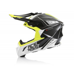 Casca Acerbis Steel Carbon White Yellow Casca Acerbis Steel Carbon White Yellow