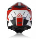 Casca Acerbis X-Track White Red