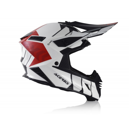 Casca Acerbis X-Track White Red