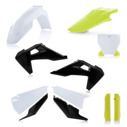 Kit complet plastice Husqvarna TC/FC 19-22 White Black Kit complet plastice Husqvarna TC/FC 19-22 White Black