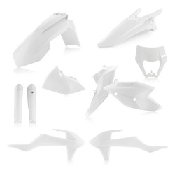 Kit plastice complet KTM 17-19 Acerbis White Kit plastice complet KTM 17-19 Acerbis White