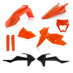 Kit plastice complet KTM 17-19 Acerbis Orange Black Kit plastice complet KTM 17-19 Acerbis Orange Black