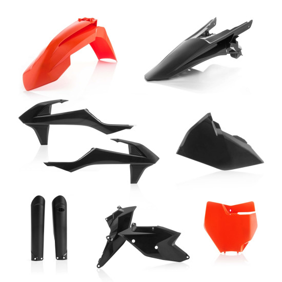 Kit complet plastice KTM SX 16-18 Acerbis Black Orange