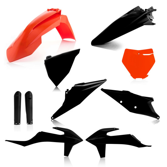 Kit complet plastice KTM SX/SX-F 19-22 Acerbis Black Orange