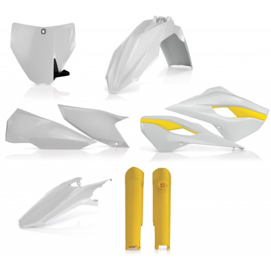 Kit plastice complet Husqvarna TE/FE 15 Acerbis White Yellow