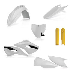 Kit plastice complet Husqvarna TC/FC 14 Acerbis White Black Kit plastice complet Husqvarna TC/FC 14 Acerbis White Black