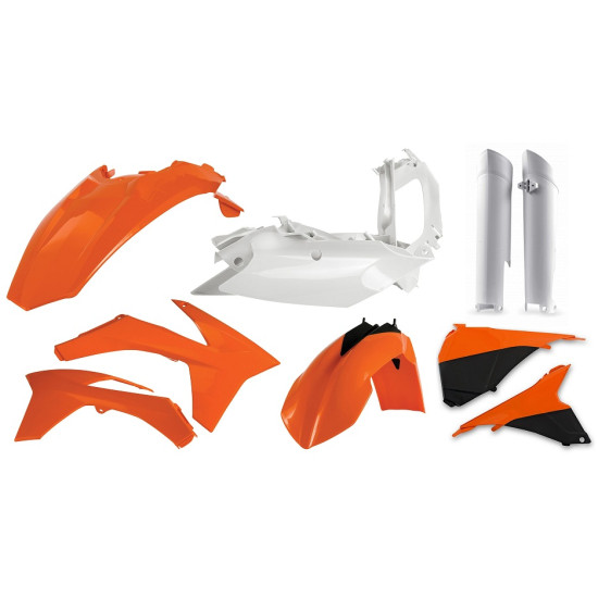 Kit complet plastice KTM 12-13 Acerbis Orange/White