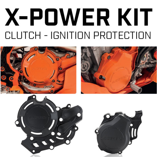 Kit protectii motor KTM 4T 250/350 17-22 Acerbis Black