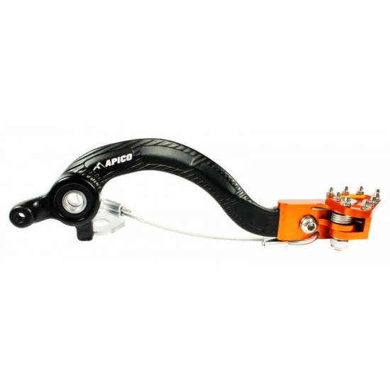 Pedala frana KTM 17-22 negru/portocaliu Apico