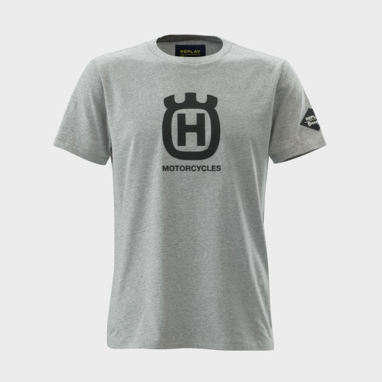 Tricou Husqvarna Replay Grey