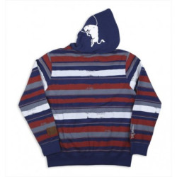 Hanorac Kini Stripes Dark Navy Grey