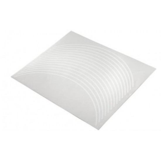 Set stickere janta fata spate White