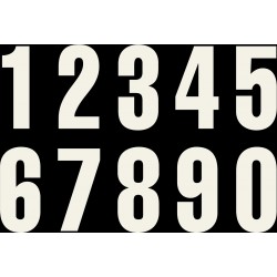 Startnumbers KTM Black