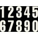 Startnumbers KTM Black