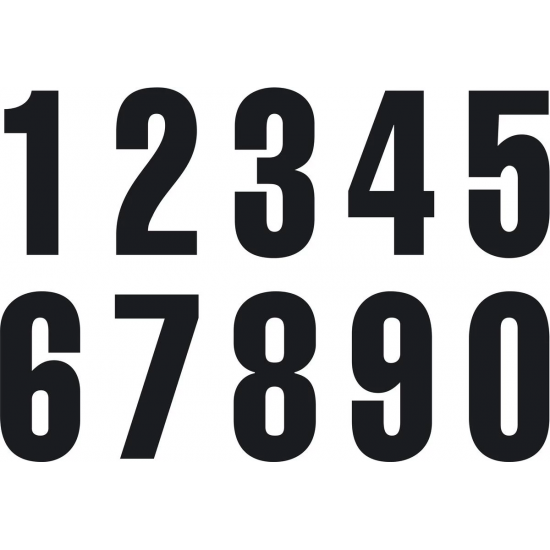 Startnumbers KTM Black
