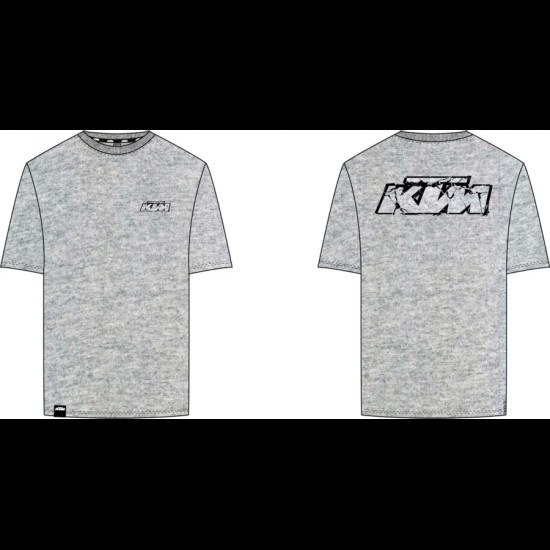 Tricou KTM LOGO LIGHT GREY MELANGE Tricou KTM LOGO LIGHT GREY MELANGE