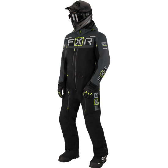 Combinezon snowmobil FXR Maverick Lite Black Char Hivis 23