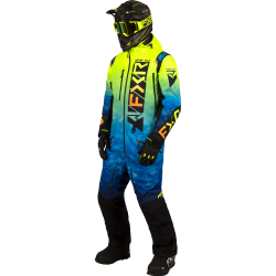 Combinezon snowmobil FXR Helium Insulated Blue HiVis Fade Inferno 23