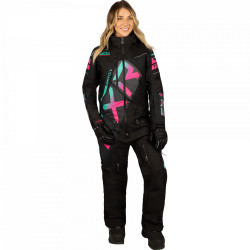 Combinezon dama snow FXR CX FAST Insulated Black Mint Pink Combinezon dama snow FXR CX FAST Insulated Black Mint Pink