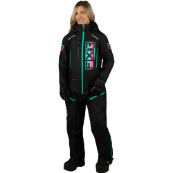 Combinezon dama snow FXR Recruit FAST Black Mint Pink insulated 23 Combinezon dama snow FXR Recruit FAST Black Mint Pink insulated 23