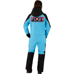 Combinezon dama snow FXR Recruit FAST Black Sky Blue insulated 23