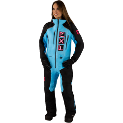 Combinezon dama snow FXR Recruit FAST Black Sky Blue insulated 23