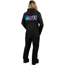 Combinezon dama snow FXR Recruit FAST Black Sky Liliak insulated 23