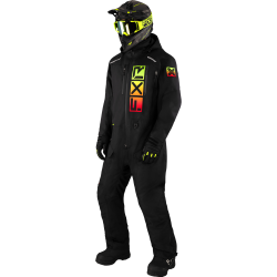 Combinezon snowmobil FXR M Recruit FAST Insulated Black Sherbert 23 Combinezon snowmobil FXR M Recruit FAST Insulated Black Sherbert 23