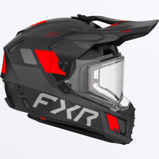 Casca snow FXR Clutch X 26 Viziera Incalzita Black Red