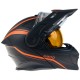 Casca snow AMOQ Ballastic Flip Up Viziera Incalzita Black Orange