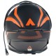 Casca snow AMOQ Ballastic Flip Up Viziera Incalzita Black Orange