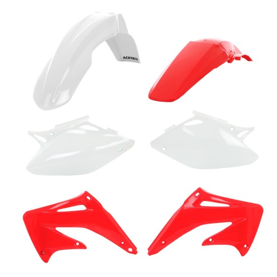 Kit plastice Honda 04 Acerbis Alb/Rosu