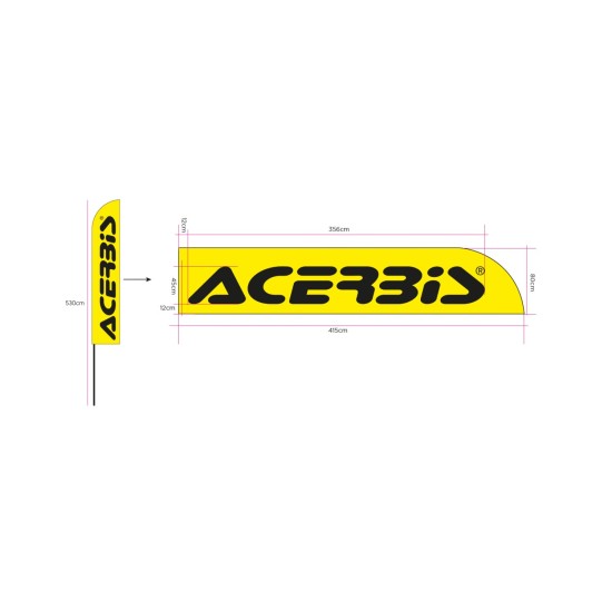 Steag Acerbis Galben/Negru