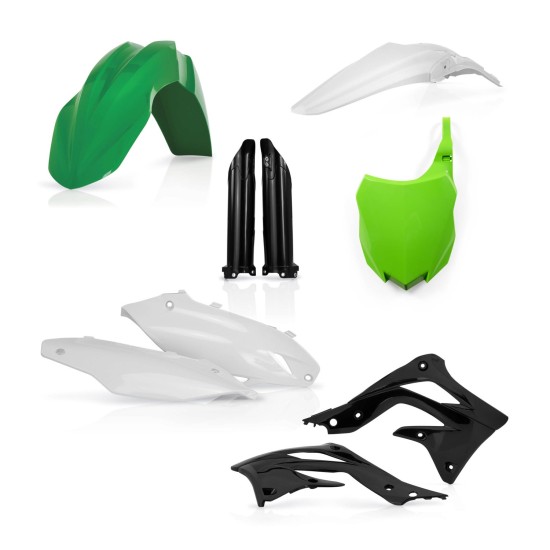 Kit complet plastice Kawasaki 13-15 Acerbis Verde/Negru