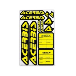 Kit stickere logo Acerbis Negru/Galben