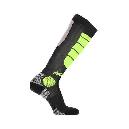 Sosete MX Impact Acerbis Negru/Galben