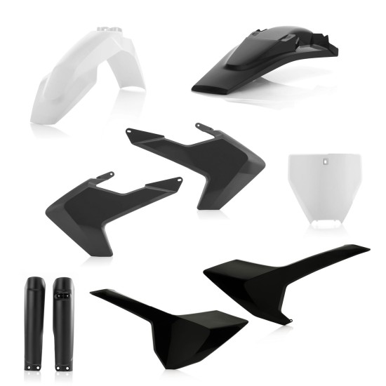 Kit complet plastice Husqvarna 16-18 Acerbis Negru/Alb