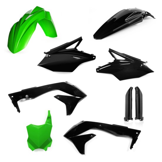 Kit complet plastice Kawasaki 16-17 Acerbis Negru/Verde