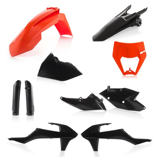 Kit complet plastice KTM 17-19 Acerbis Negru/Portocaliu