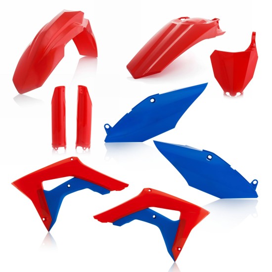 Kit complet plastice Honda 17-18 Acerbis Rosu/Albastru