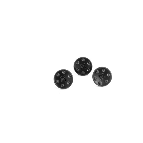 Set suruburi casca Reactive Acerbis Negru