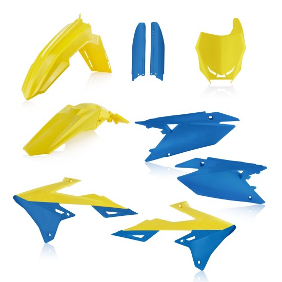 Kit complet plastice Suzuki 18-26 Acerbis Galben/Albastru