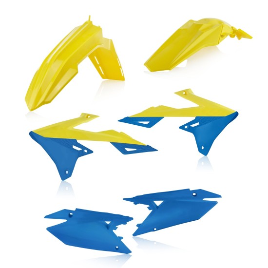Kit plastice Suzuki Acerbis Galben/Albastru