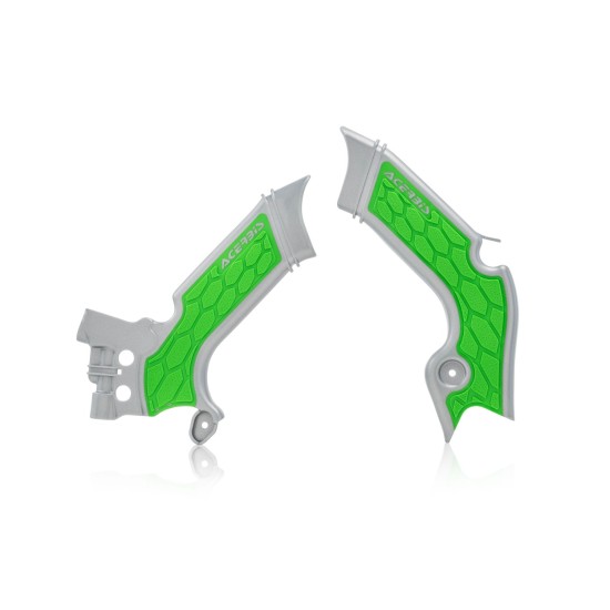 Protectii cadru X-Grip Kawasaki 19-24 Acerbis Gri/Verde Protectii cadru X-Grip Kawasaki 19-24 Acerbis Gri/Verde