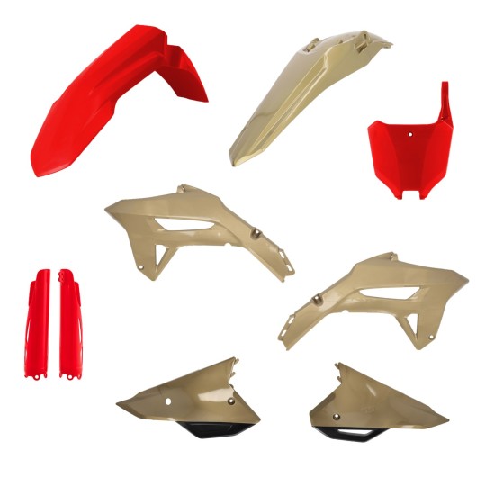 Kit complet plastice Honda 21-24 Acerbis Rosu/Auriu