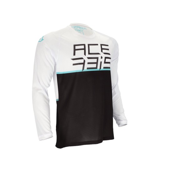 Tricou MTB Razorcrest Acerbis Negru/Alb