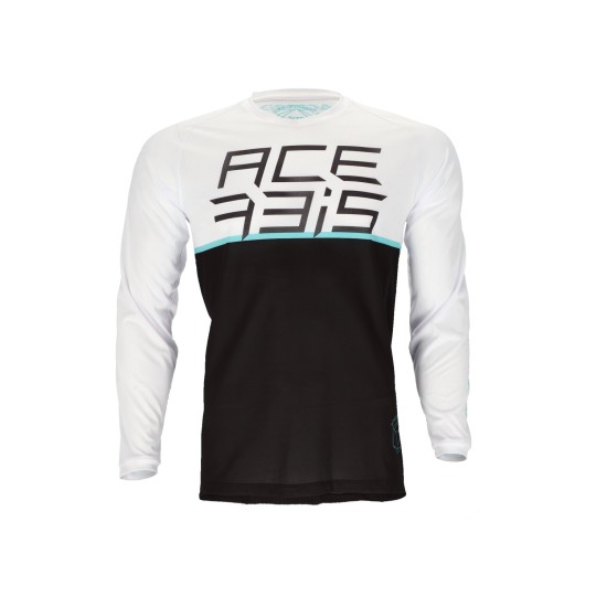 Tricou MTB Razorcrest Acerbis Negru/Alb