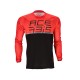 Tricou MTB Razorcrest Acerbis Negru/Rosu