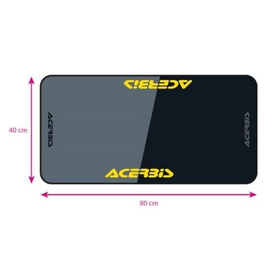 Mouse pad XL Acerbis Negru/Gri Mouse pad XL Acerbis Negru/Gri